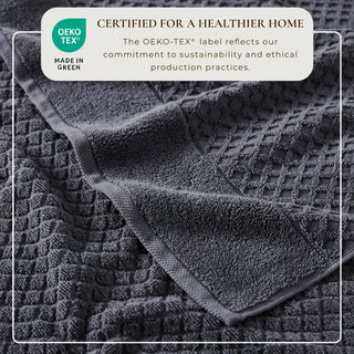 Cotton Diamond Waffle Weave Bath Towel Set - Grayson Collection