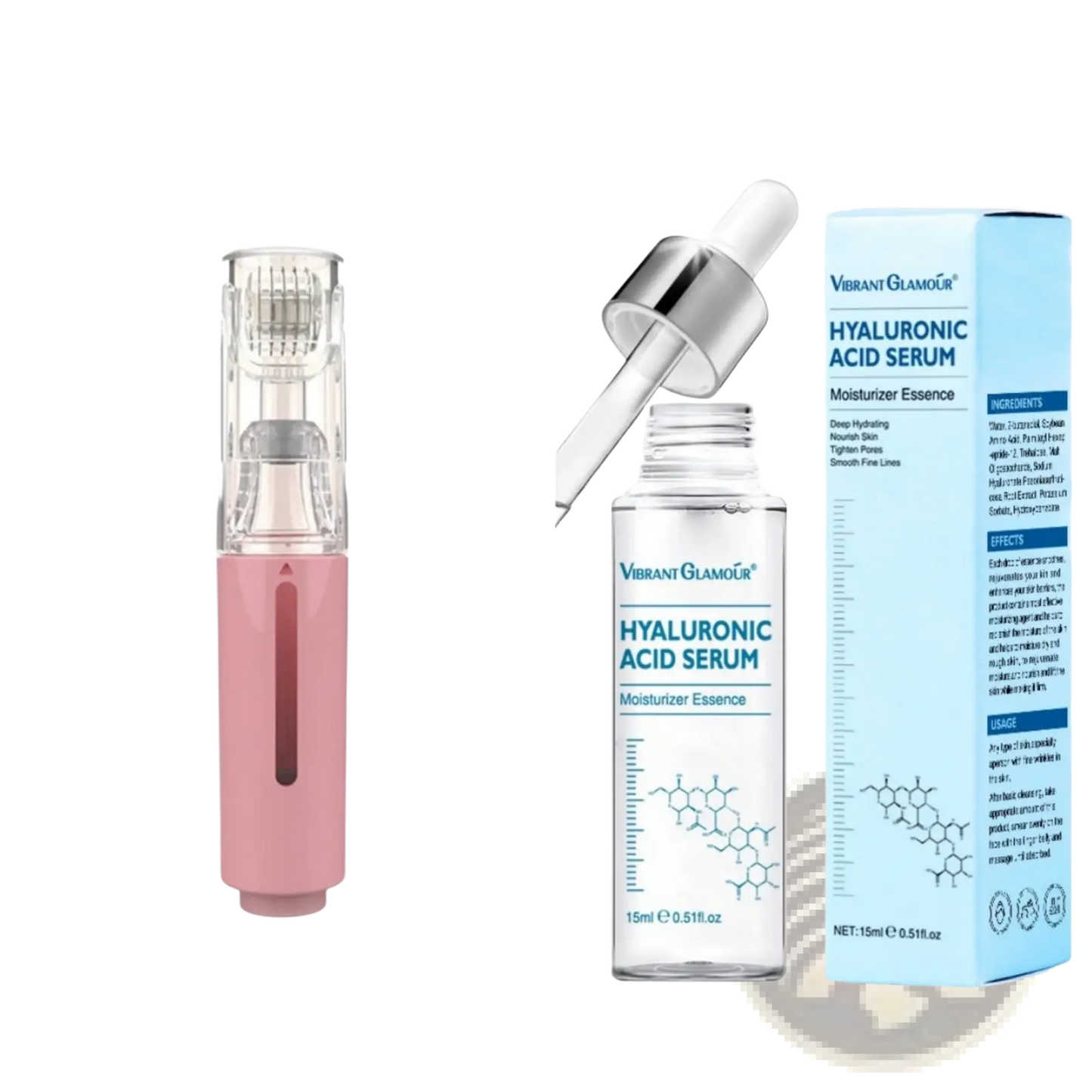 Microneedle Hydration Roller for Lip and Beard Serum