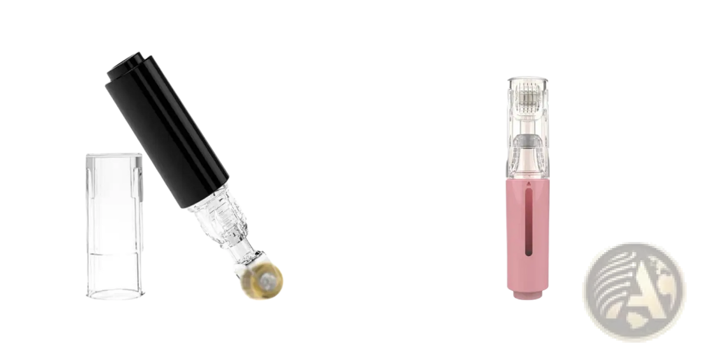 Microneedle Lip Roller and Serum Applicator Device