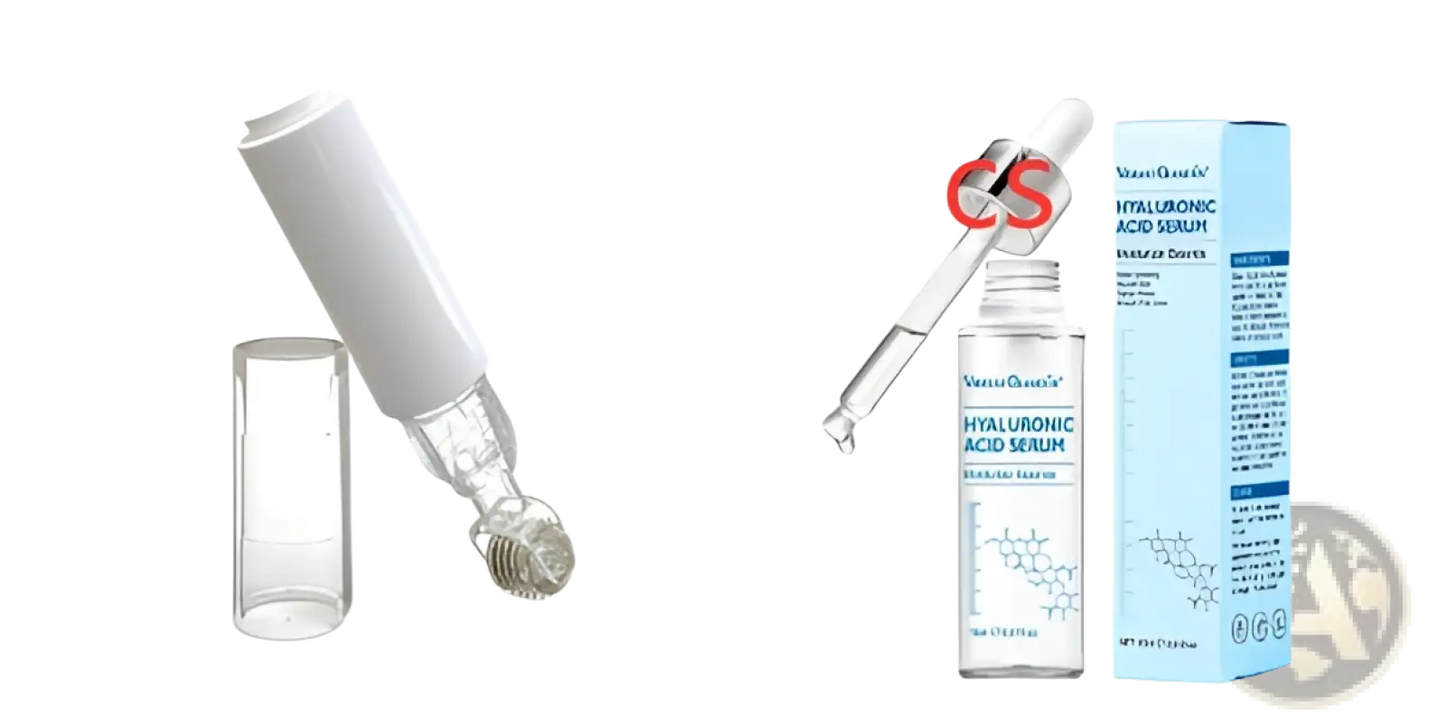 Microneedle Lip Roller and Serum Applicator Device