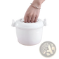 Microwave Rice Cooker with Steamer Lid and Handles