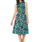 Vestido Mindy Feminino Leota's Butterfly Meadow Azul Marinho