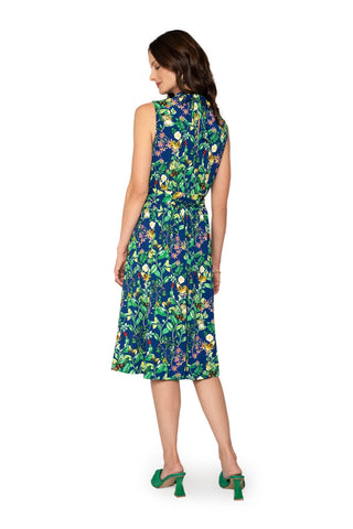 Vestido Mindy Feminino Leota's Butterfly Meadow Azul Marinho