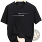Minimalist Airplane Graphic Cotton Blend Sport t Shirt