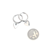 Minimalist Heart Shaped Hoop Earrings in Silver and Gold