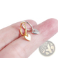 Minimalist Heart Shaped Hoop Earrings in Silver and Gold