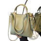 Minimalist Leather Bucket Bag with Detachable Strap