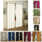 Cortina de janela de seda sintética com ilhós sólidos de 2 painéis J&amp;V TEXTILES com tratamento de 84" de comprimento