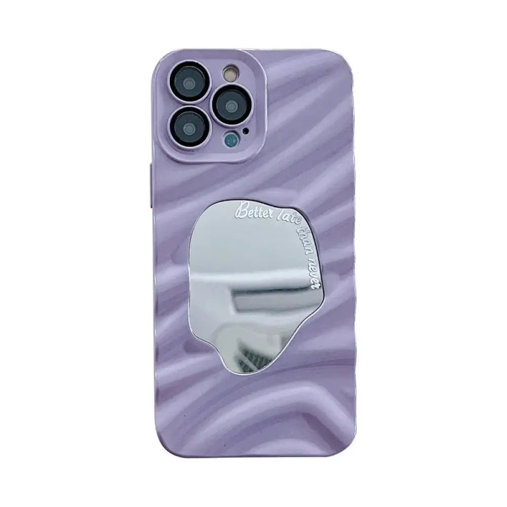 Mirror Water Ripple Reflective Case for Iphone 14 Pro Max