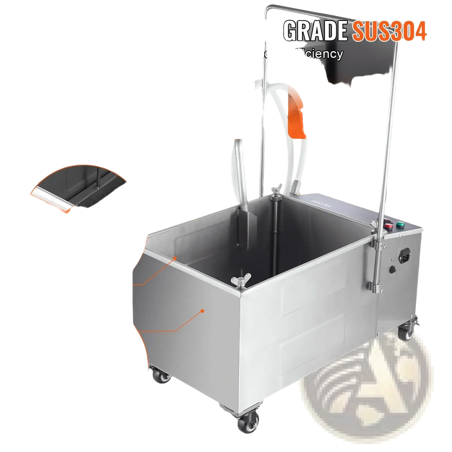 Mobile Fryer Filter 38l Oil Filtration System 10l/min