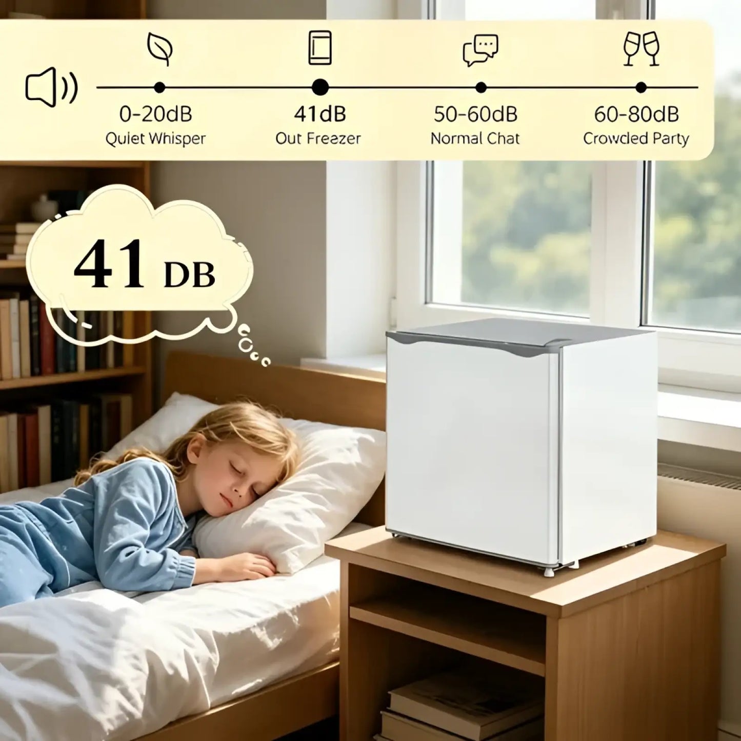 Modern 1.1 Cu.ft Compact Beauty and Skincare Freezer