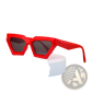 Modern Irregular Cat Eye Uv400 Geometric Sunglasses