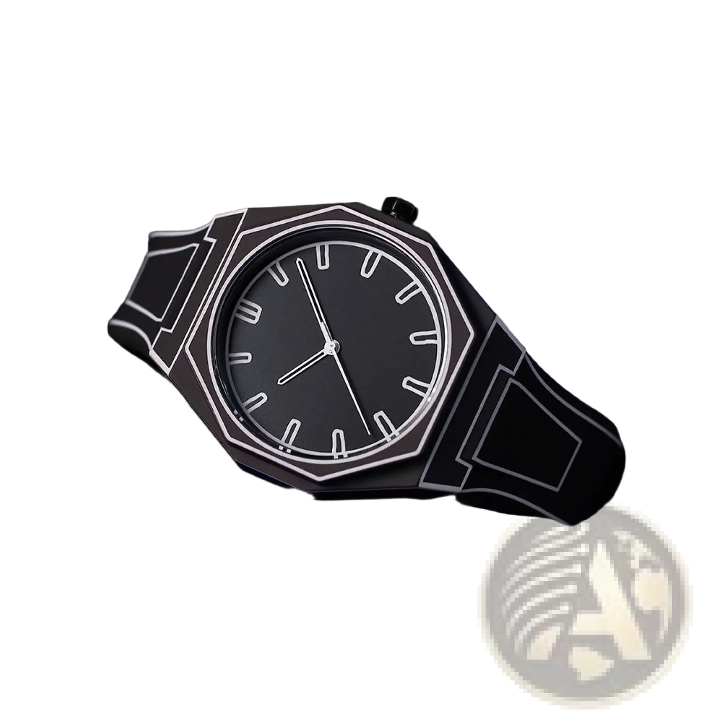 Modern Octagonal Minimalist Waterproof Silicone Watch