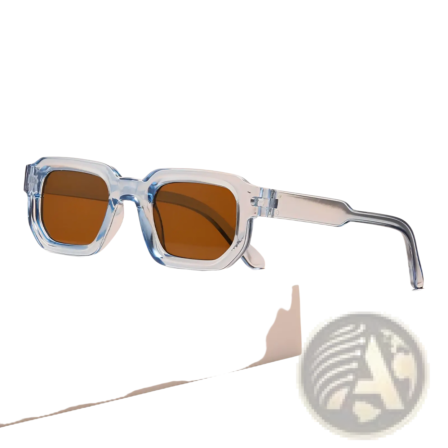 Modern Square Frame Retro Tinted Sunglasses