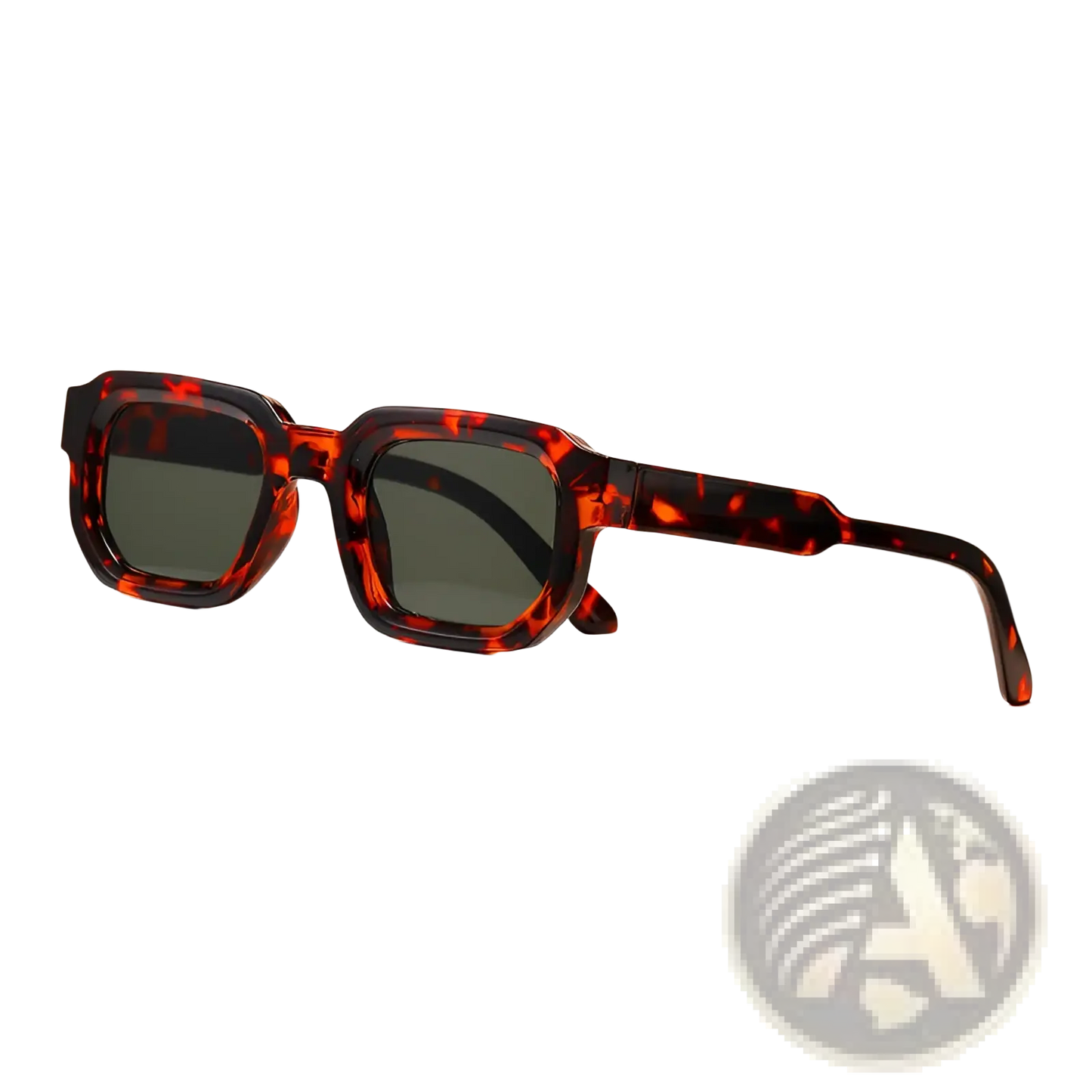 Modern Square Frame Retro Tinted Sunglasses