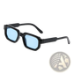 Modern Square Frame Retro Tinted Sunglasses