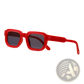 Modern Square Frame Retro Tinted Sunglasses