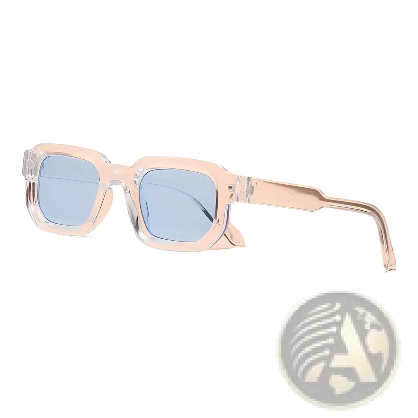 Modern Square Frame Retro Tinted Sunglasses