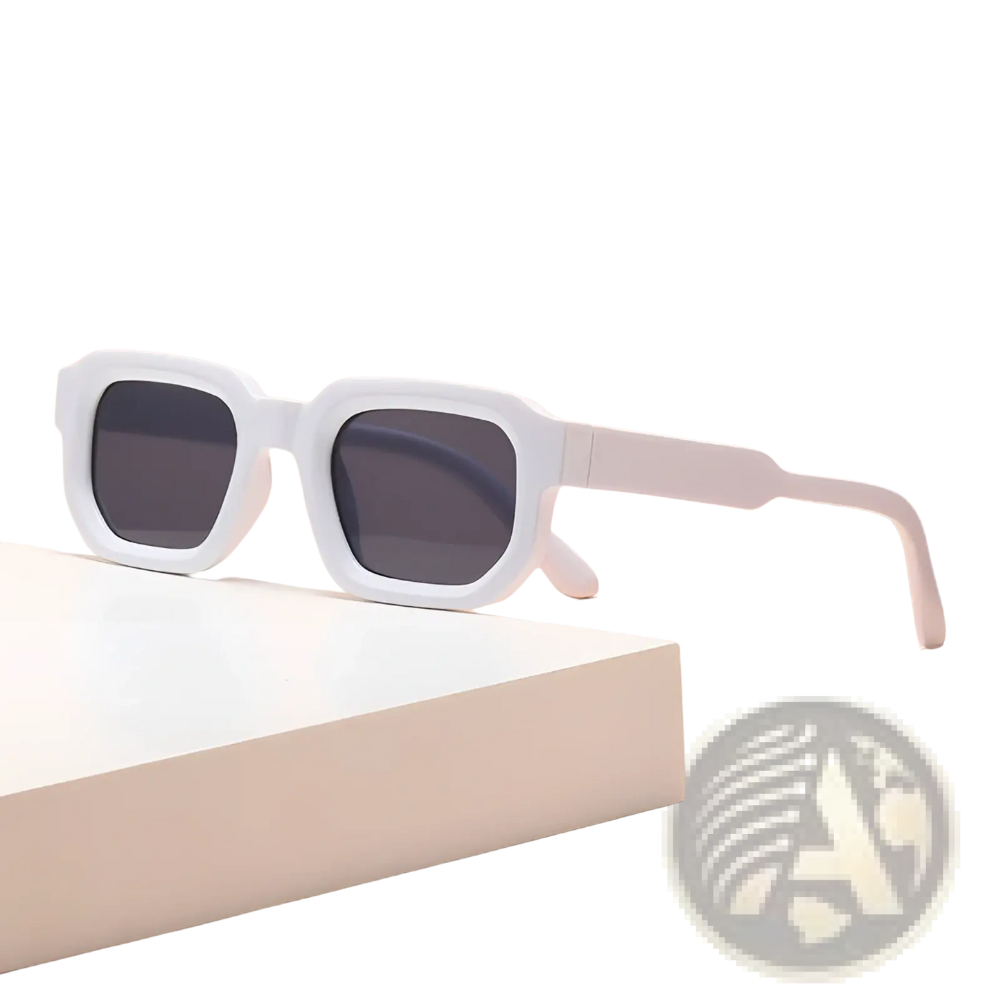 Modern Square Frame Retro Tinted Sunglasses