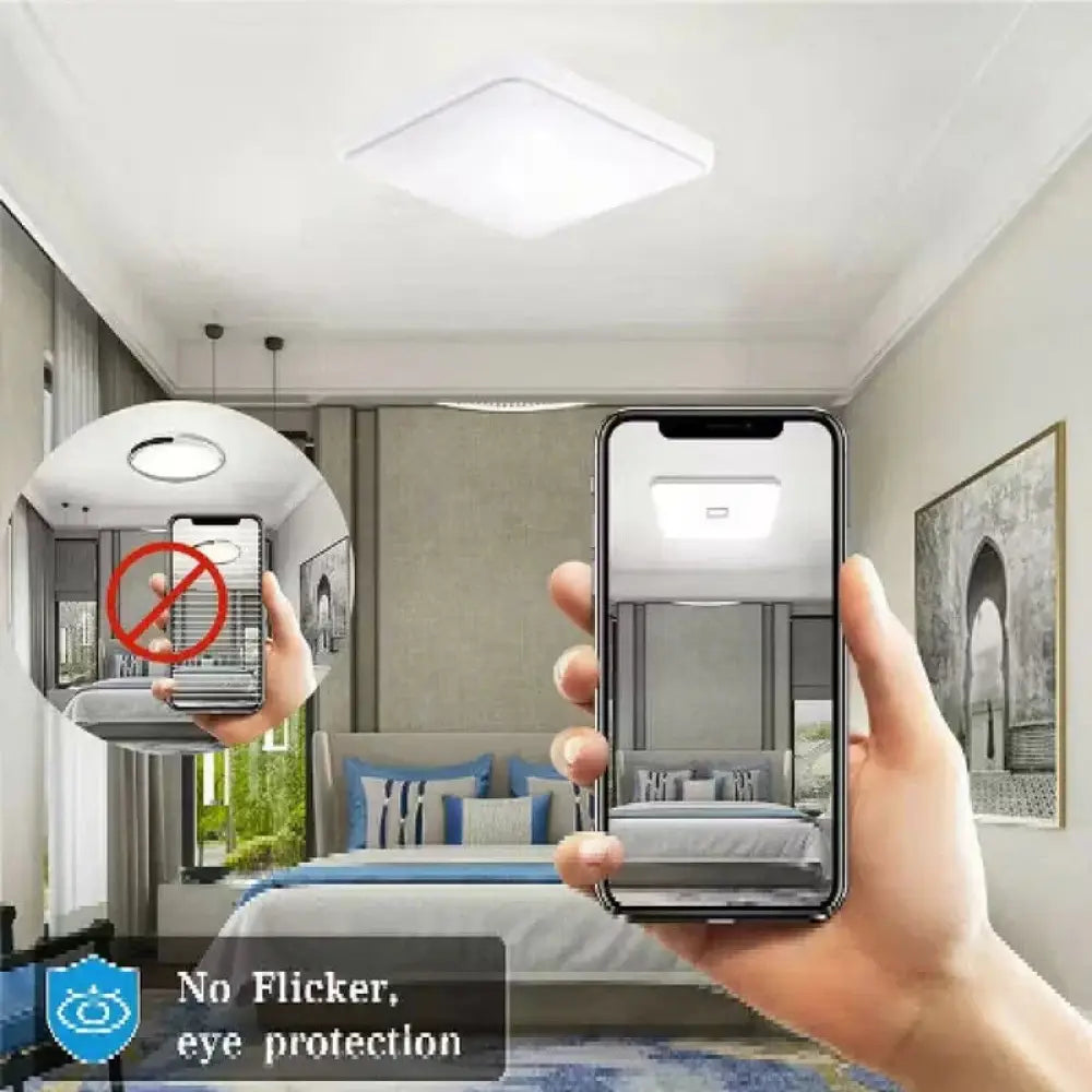 Modern 24w Square Led Ceiling Light with Minimalist Frame