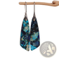 Mosaic Geometric Stone Flower Drop Earrings