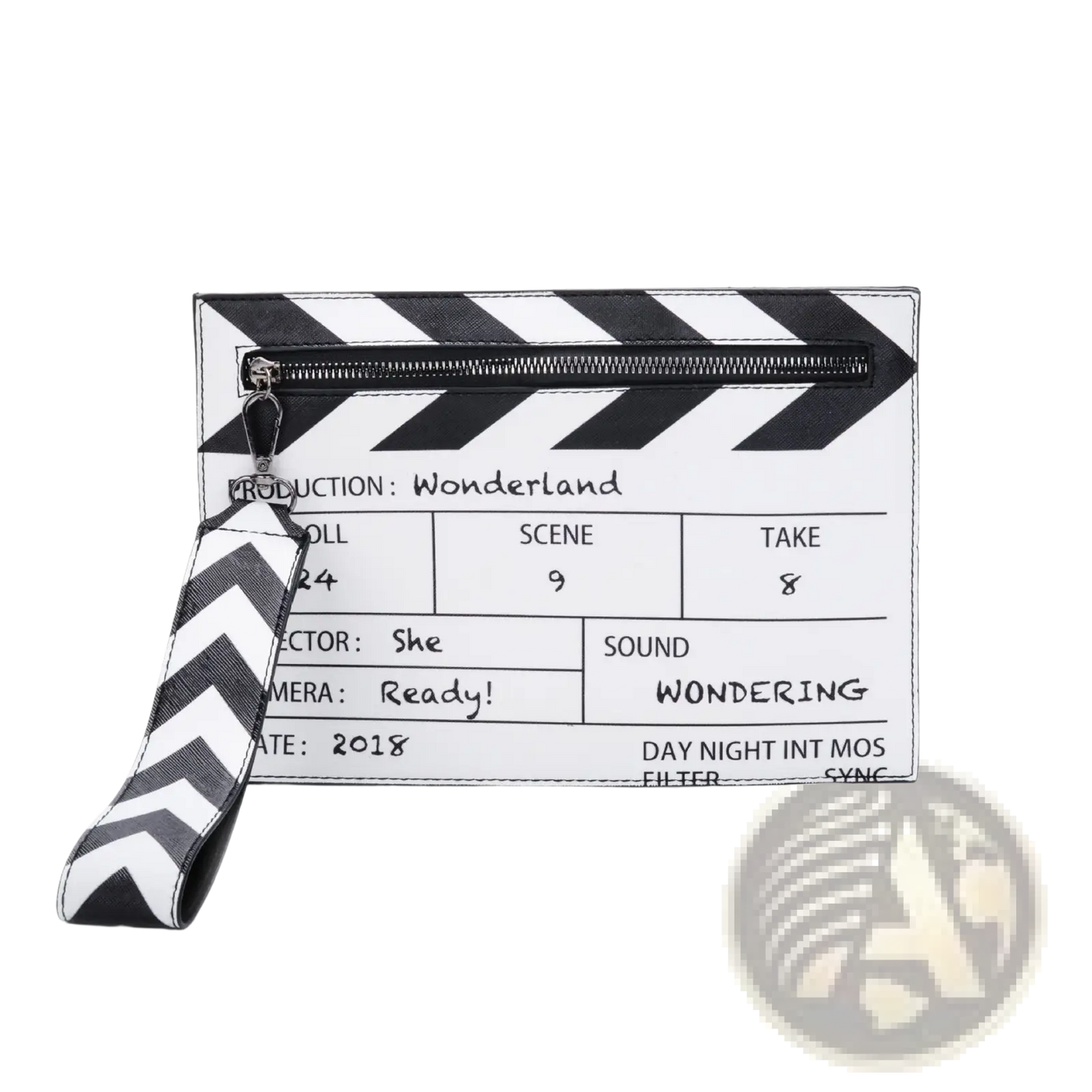 Movie Clapperboard Pu Leather Crossbody Envelope Clutch