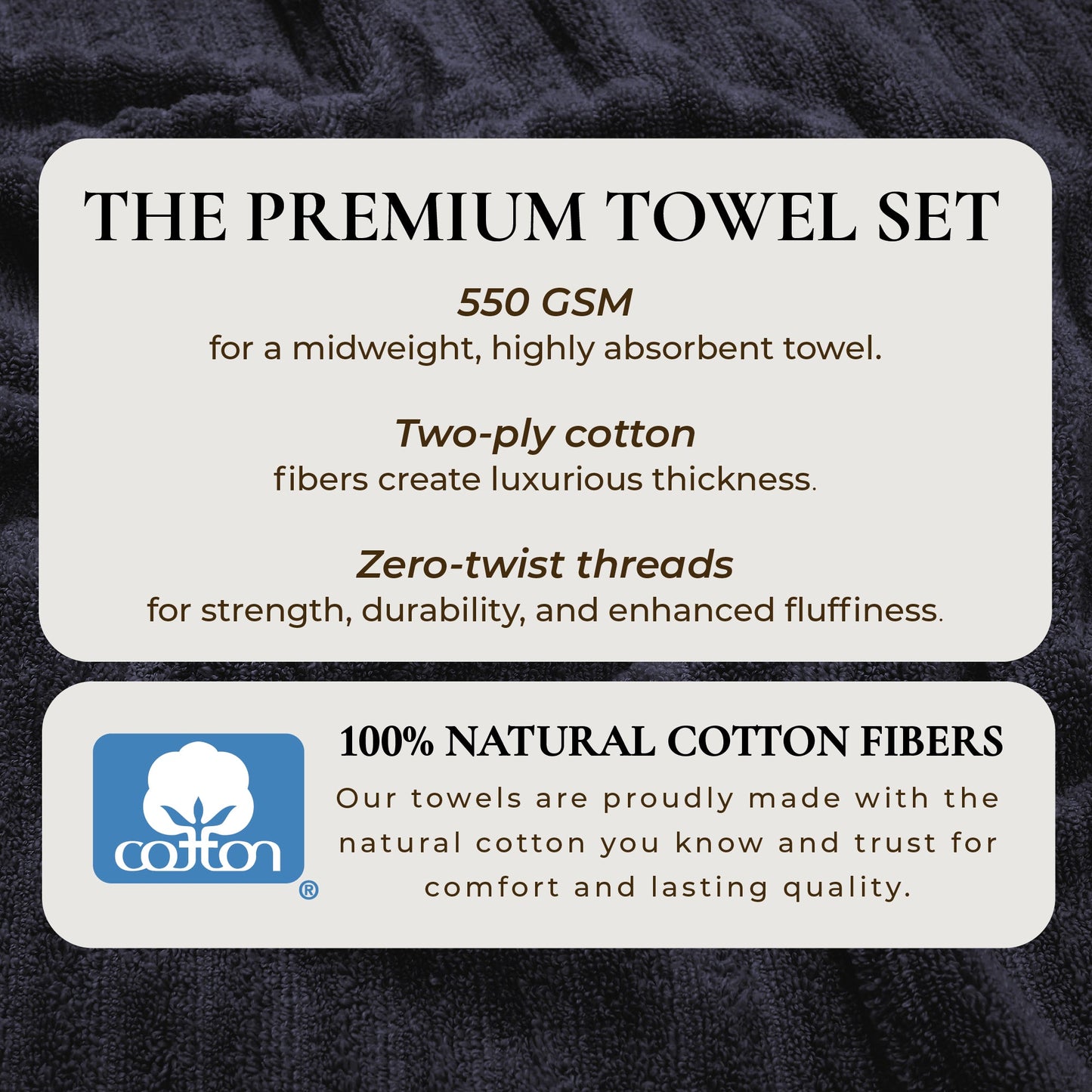 Luxury Cotton Towels - Karina Collection