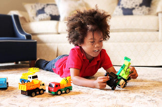 Conjunto de mini caminhões de brinquedo industriais pesados ​​MOTA, 6 peças, frota de veículos de construção