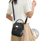 Multi Pocket Nylon Crossbody Bag with Earbud Case Attachment