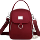 Multi Pocket Nylon Crossbody Bag with Earbud Case Attachment