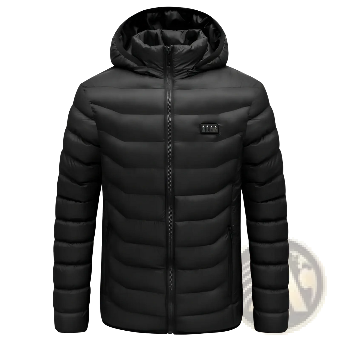 Multi Zone Quilted Electric Heated Jacket with Detachable Hood