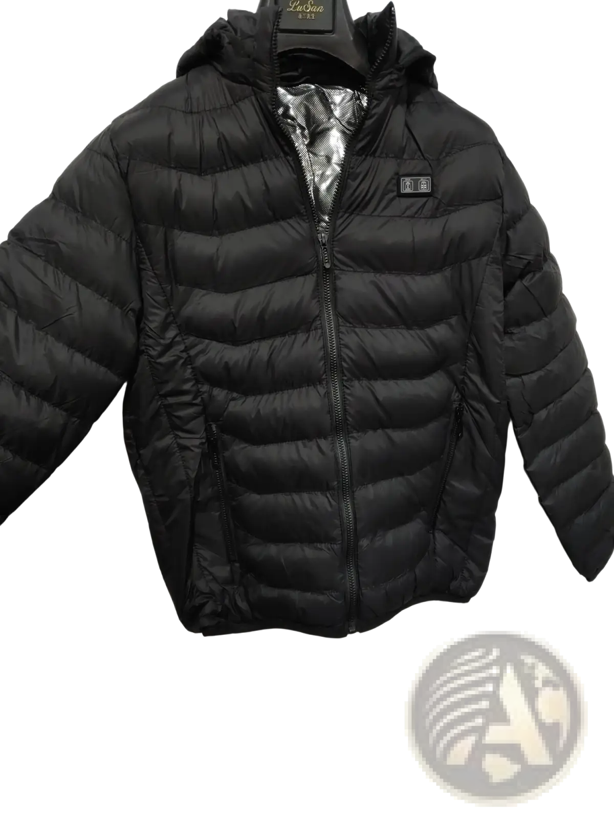 Multi Zone Quilted Electric Heated Jacket with Detachable Hood