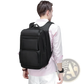Multifunctional Black Nylon Laptop Backpack for Business and Travel