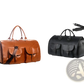 Multifunctional Canvas and Leather Folding Travel Duffel Bag