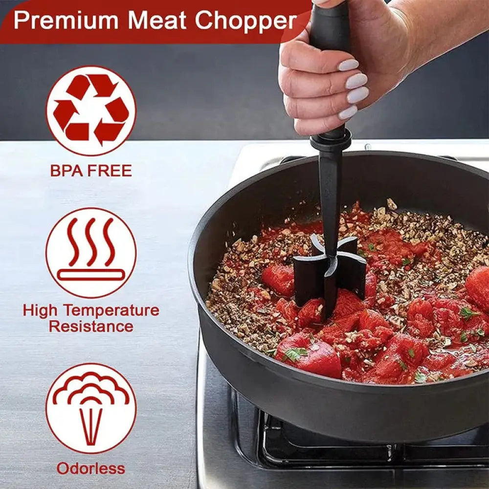 Heat Resistant Nylon Ground Meat Chopper and Masher
