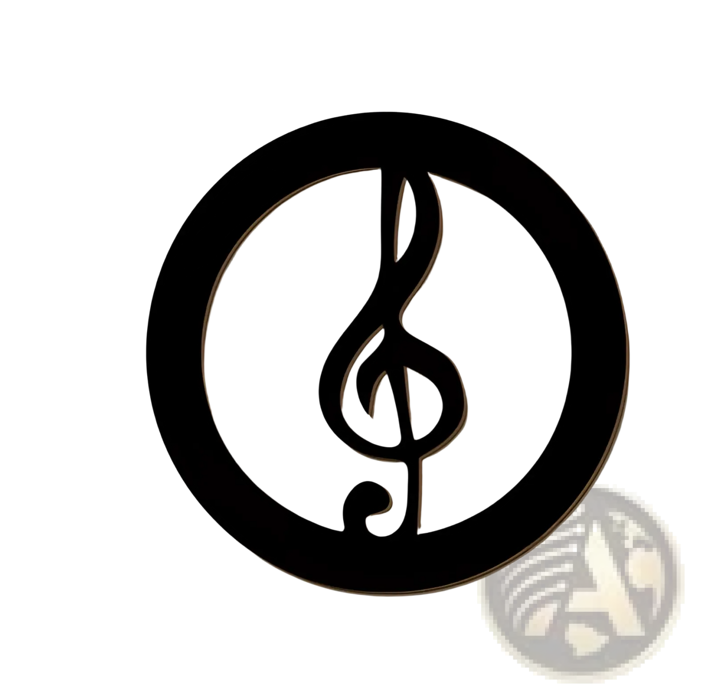 Musical Note Wooden Wall Decor 4 Piece Set 20x20cm