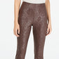 Calça skinny feminina com estampa de cobra da INC International Concepts, marrom, tamanho 14