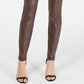 Calça skinny feminina com estampa de cobra da INC International Concepts, marrom, tamanho 14