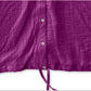 Camisa feminina Alfani com cordão na bainha, branca, tamanho grande
