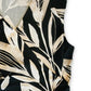 Blusa feminina Alfani estilo envelope com estampa botânica, preta, tamanho extra pequeno