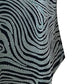 JM Women's Collection Top Petite com Estampa de Zebra e Decote Redondo, Turquesa/Aqua, Tamanho Petite