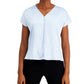 Blusa feminina Alfani com decote em V, verde médio, tamanho extra grande