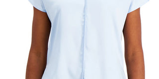 Blusa feminina Alfani com decote em V, verde médio, tamanho extra grande