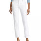 Calça jeans feminina Ralph Lauren Stretch Straight Leg, branca, tamanho 12