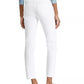 Calça jeans feminina Ralph Lauren Stretch Straight Leg, branca, tamanho 12