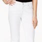 Calça jeans skinny feminina Style &amp; Co Curvy Fit, comprimento regular, curta e longa, branca, tamanho 14
