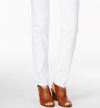 Calça jeans skinny feminina Style &amp; Co Curvy Fit, comprimento regular, curta e longa, branca, tamanho 14