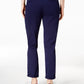 Calça chino reta Tommy Hilfiger feminina Th Flex com punho, azul-marinho, tamanho 16