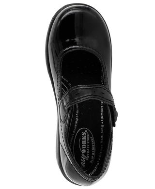 Easy Street Easy Works by Women's Letsee Mary Jane Clogs Charcoal Size 10M