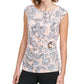 Blusa Calvin Klein Feminina Estampada Sem Mangas Preta Tamanho Grande